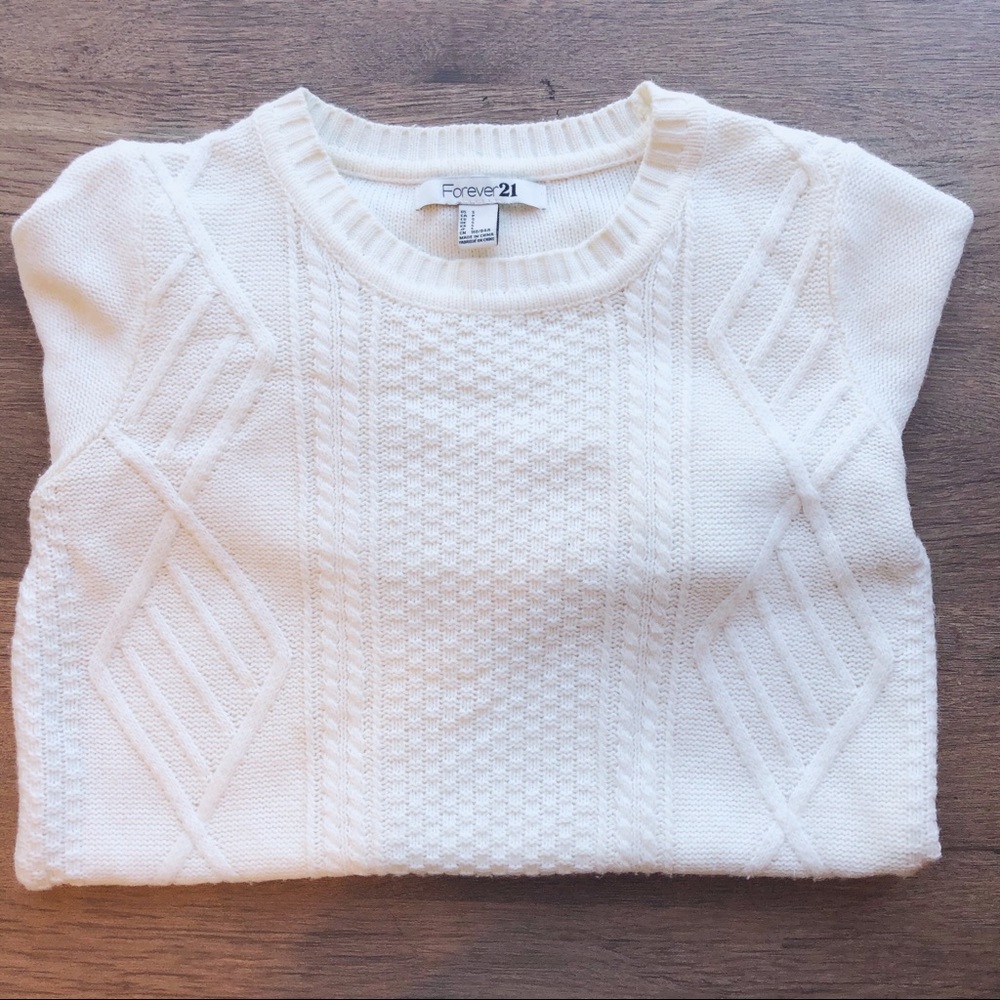 Forever 21 white sweater